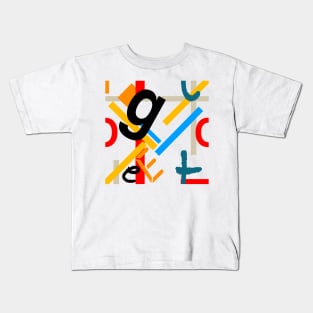 Typo bauhaus abstract Kids T-Shirt